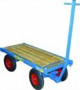Transportvagn. 4-hjulsstyrd. 670 x 1550 mm