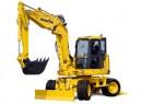 Grävmaskin Komatsu 12 ton hjuldriven. Rototilt