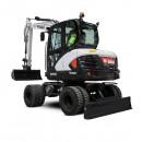 Grävmaskin Bobcat 7 ton hjuldriven. Rototilt