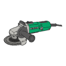 Vinkelslip, 125mm, 220v,Hitachi
