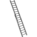 Stege, 2-delad 7,2 meter