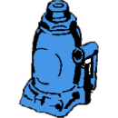 Domkraft, hydraulisk 2 ton