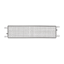 Aluminiumplank 2,5x0,3 meter