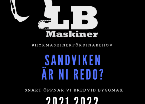 Snart öppnar vi i Sandviken!